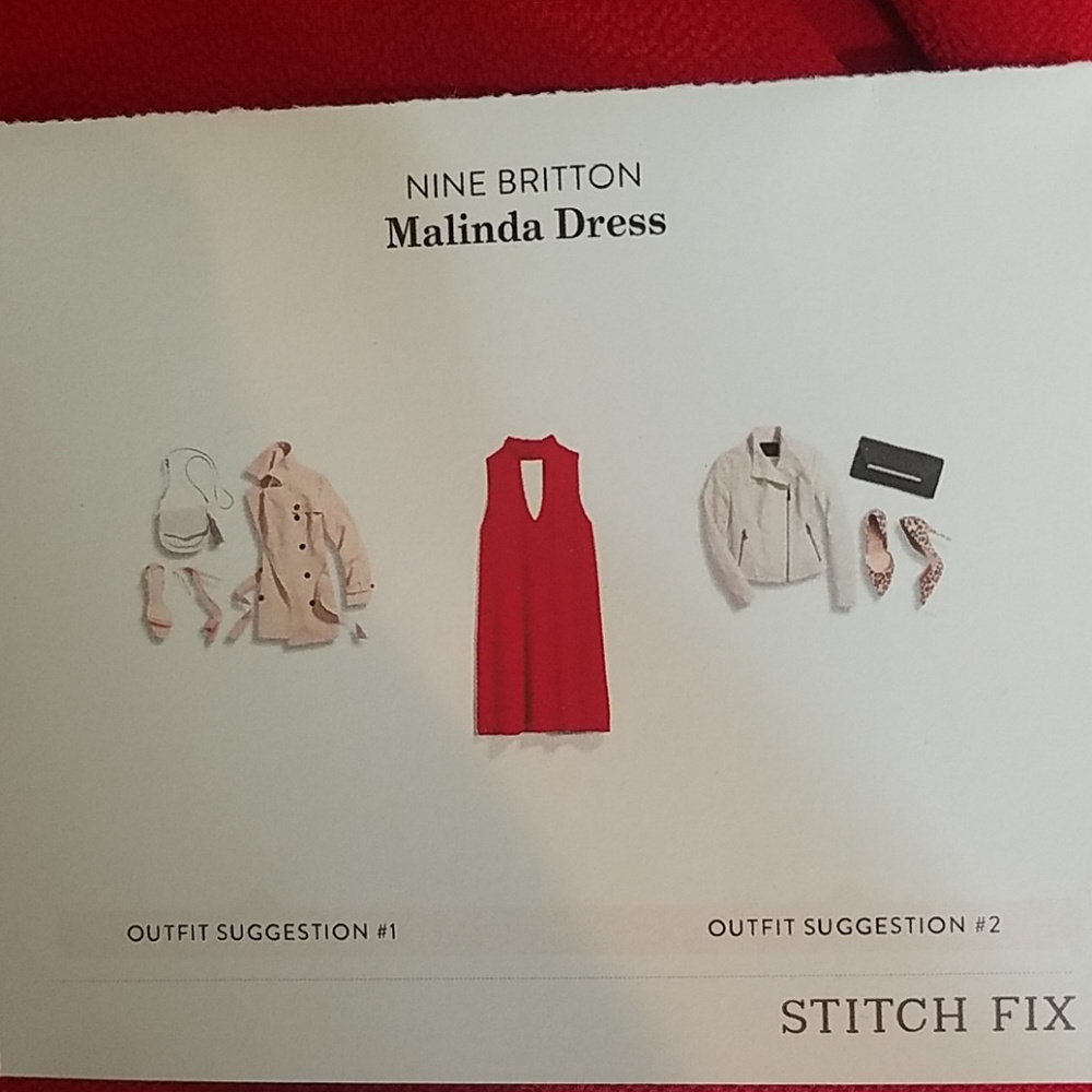 Red Mod Style Dress View 6